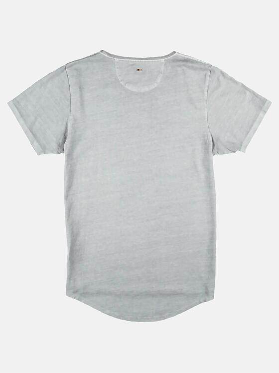 emilio adani Herren Statement-Print T-Shirt Grau 27313