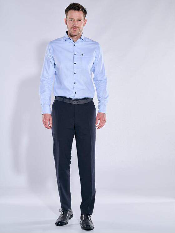 engbers Herren Anzug-Hose gemustert Saphirblau 38138