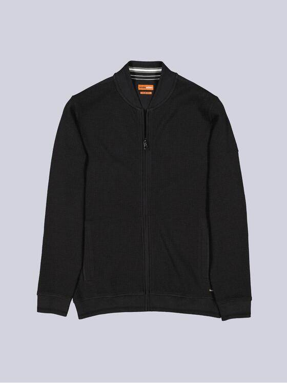 emilio adani Herren Sweatjacke im Bomberstyle Schwarz 38456