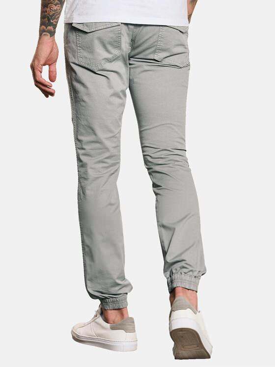 emilio adani Herren Hose mit Tunnelzug Grau 32755