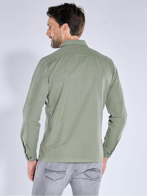 engbers Herren Overshirt uni Gruen 39208
