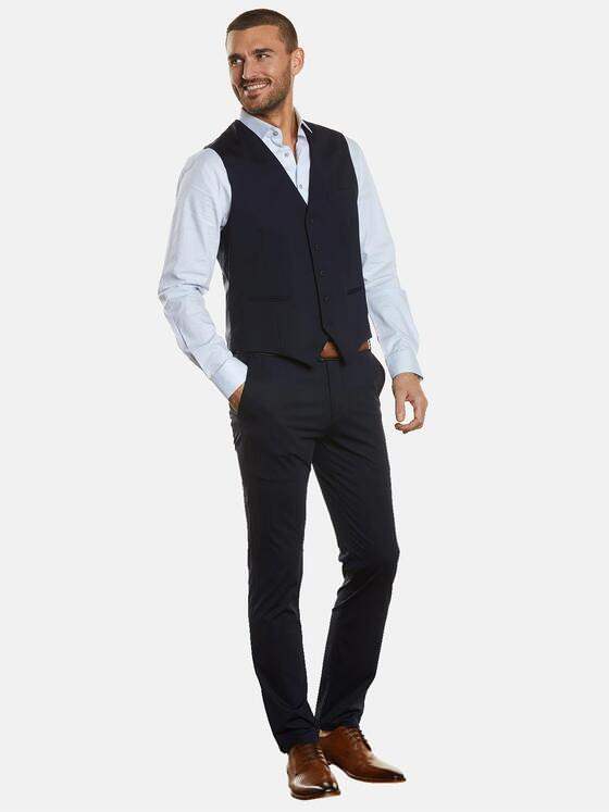 emilio adani Herren Sakko-Weste slim fit Blau 34586