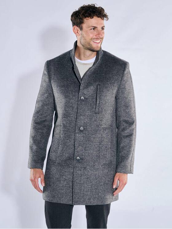 emilio adani Herren Mantel mit heraustrennbarem Inlet Dunkelgrau 39389