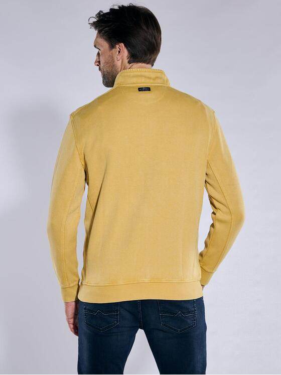 engbers Herren Sweatshirt mit Troyerkragen Safrangelb 37730