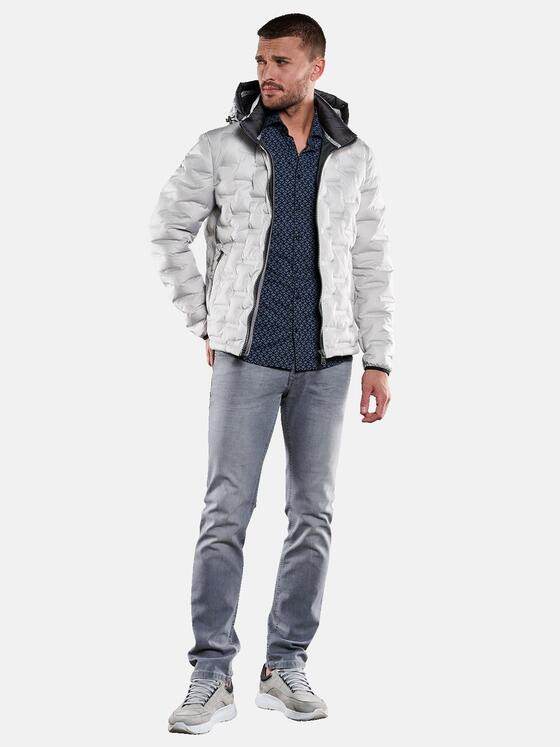 emilio adani Herren Steppjacke mit Kapuze Beige 33282