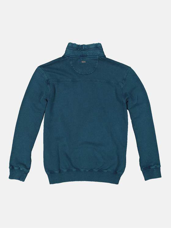 engbers Herren Sweatshirt mit Stehkragen Türkis 34128