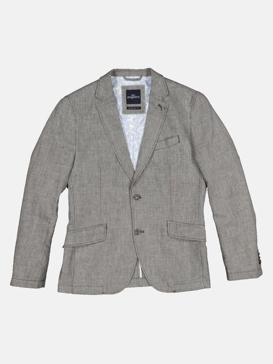 engbers Herren Sakko sportiv mit Leinen Braun 32599