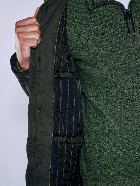 engbers Herren Baumwoll-Jacke regular Dunkelgruen 37461