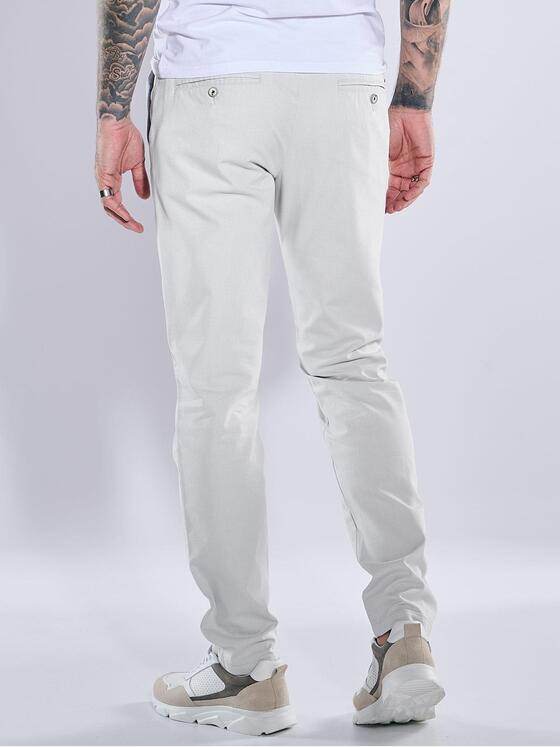 emilio adani Herren Chino regular Grau 38610