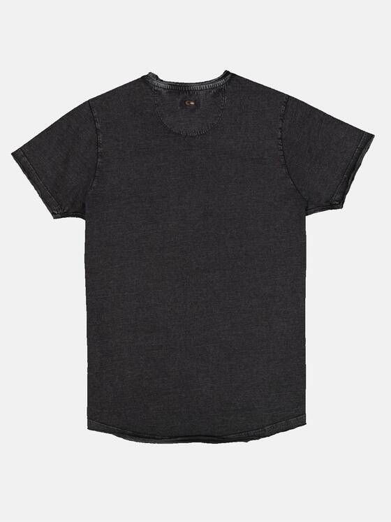 emilio adani Herren T-Shirt mit Print Grau 33418
