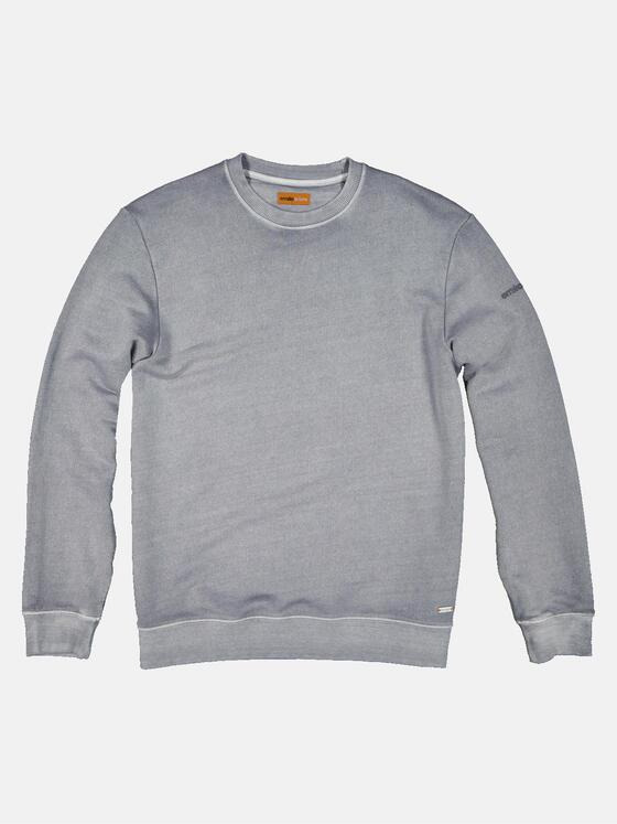 emilio adani Herren Sweatshirt uni Grau 34830