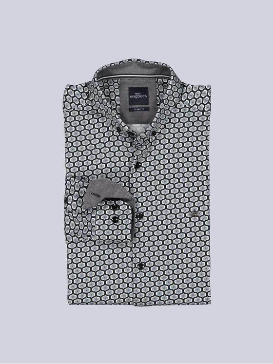 engbers Herren Hemd langarm Grau 39598