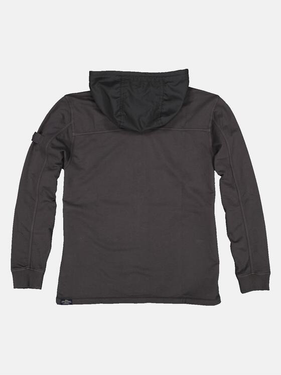 engbers Herren Sweatjacke mit Kapuze Schwarz 33152