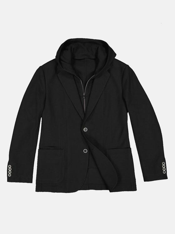 emilio adani Herren Freizeit-Sakko slim fit Schwarz 36377
