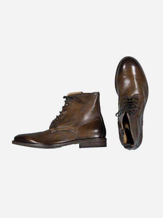 emilio adani Herren Boot mit seitlichem Reißverschluss Braun 33596