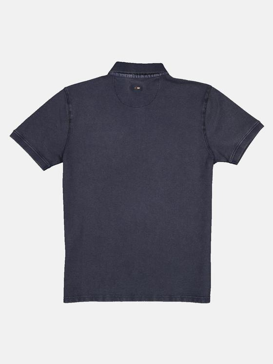 emilio adani Herren Polo-Shirt strukturiert Blau 33027