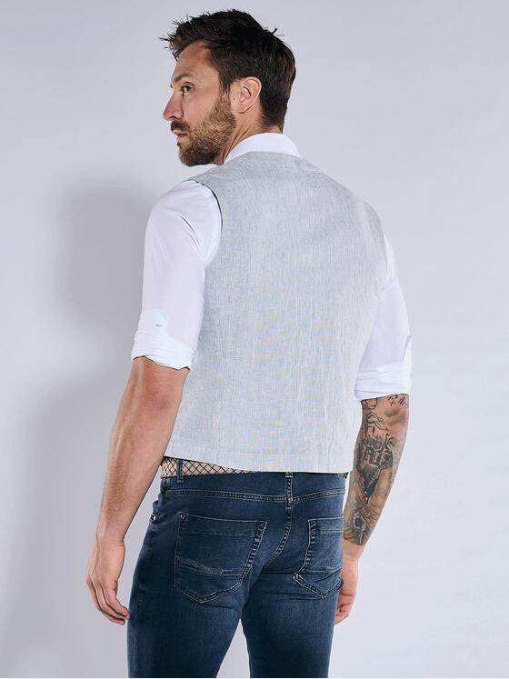 emilio adani Herren Sakko-Weste slim fit Blau 36525