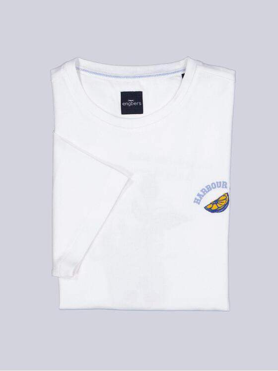 engbers Herren T-Shirt mit Rückenprint Reinweiss 40726