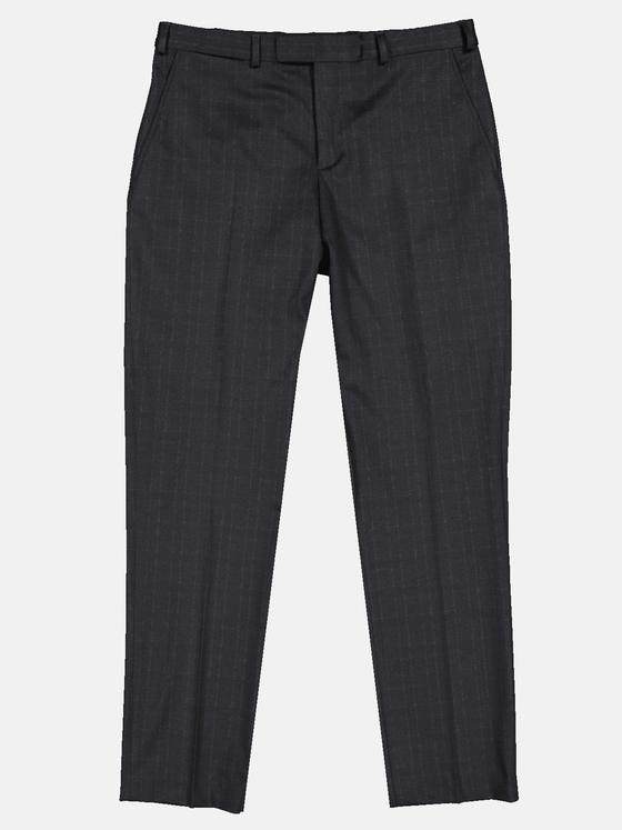 emilio adani Herren Anzug-Hose dezent kariert Schwarz 33687