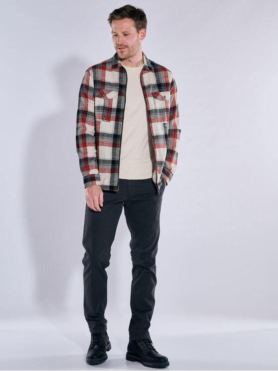 engbers Herren Overshirt kariert Rot 37216