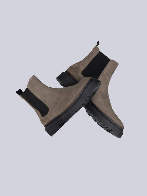 emilio adani Herren Boots aus Leder Beige 35449