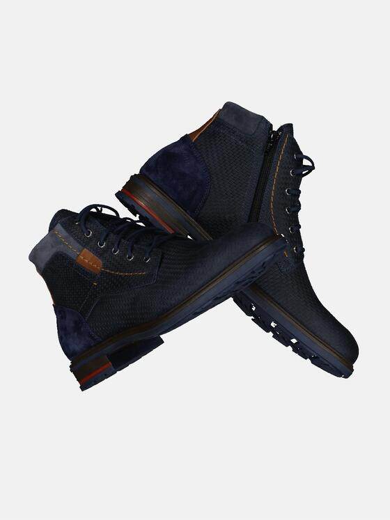 engbers Herren Boots mit wasserdichter Membran Blau 31949