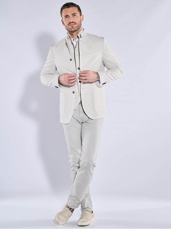 emilio adani Herren Freizeit-Sakko slim fit Weiß 38428