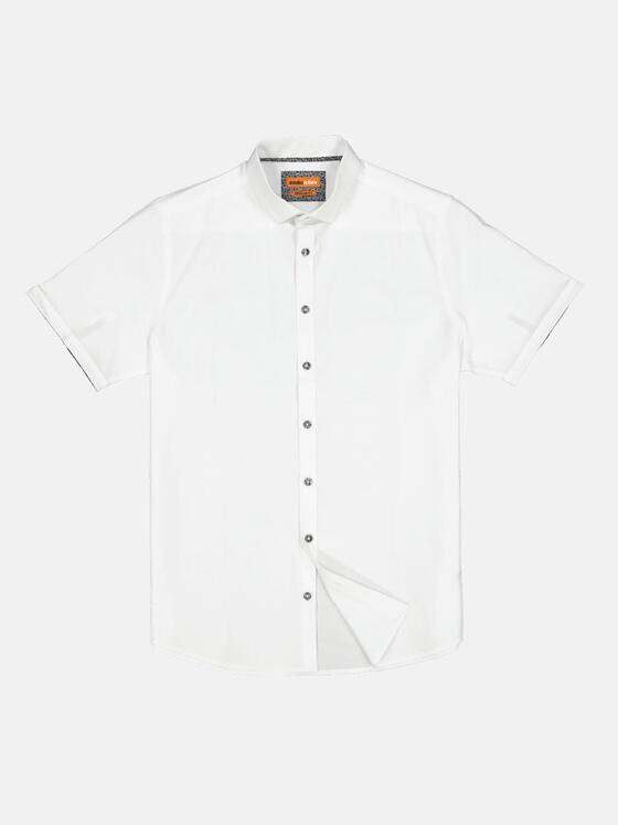emilio adani Herren Hemd uni Weiß 33265