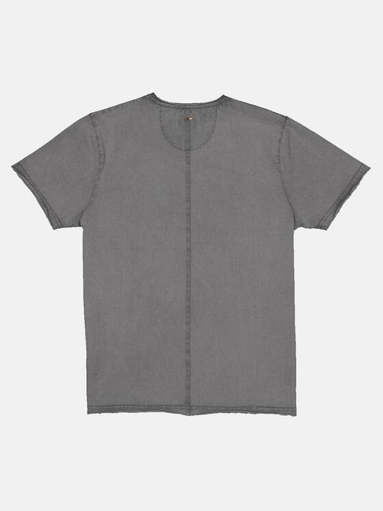 emilio adani Herren T-Shirt V-Neck Grau 33030