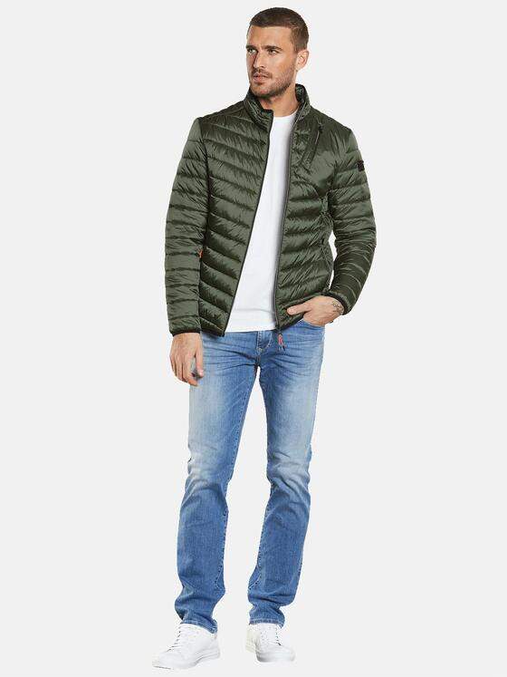 emilio adani Herren Steppjacke slim fit Grün 34290