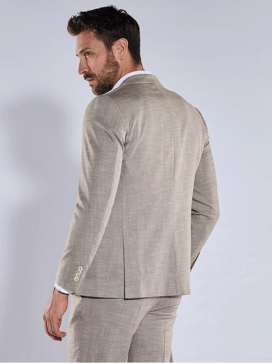 emilio adani Herren Anzug-Sakko slim fit Beige 36448