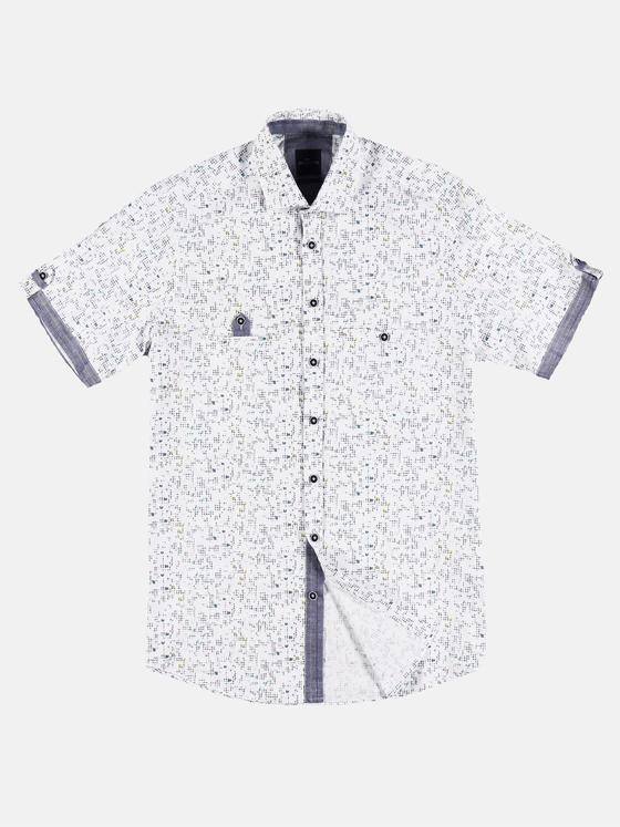 engbers Herren Dezent gemustertes Hemd Comfort-Stretch Saphirblau 29759