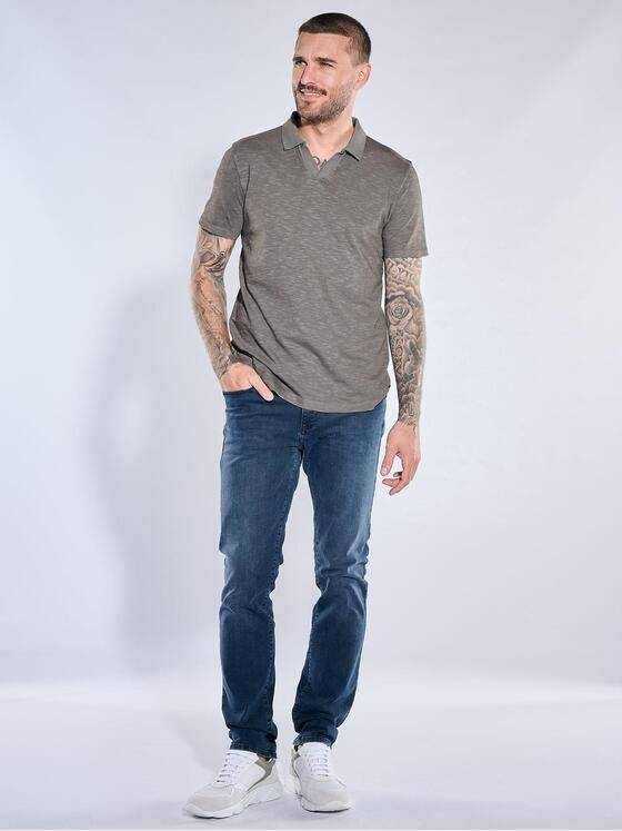 emilio adani Herren Poloshirt Dunkelbraun 40791