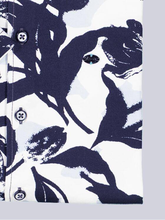 engbers Herren Kurzarm-Hemd gemustert Anthrazit 39034