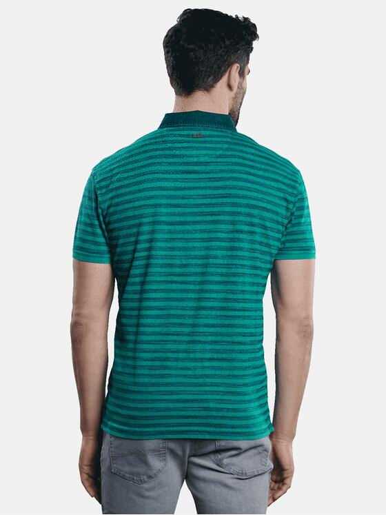 engbers Herren Poloshirt gestreift Türkis 31635
