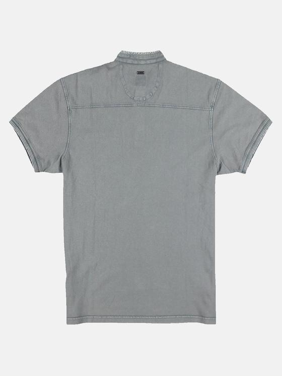engbers Herren Serafinoshirt mit Stehkragen Grau 31106