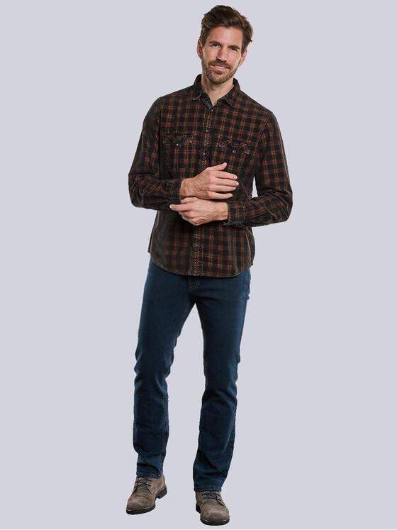 engbers Herren Langarm-Hemd aus Cord Rot 33670