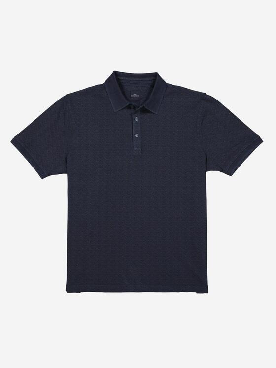 engbers Herren Polo-Shirt gemustert Saphirblau 36710