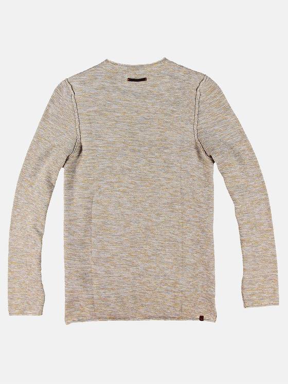 emilio adani Herren Softer Rundhals Pullover Beige 30421