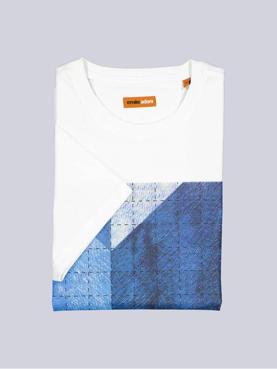 emilio adani Herren T-Shirt regular Weiß 38623