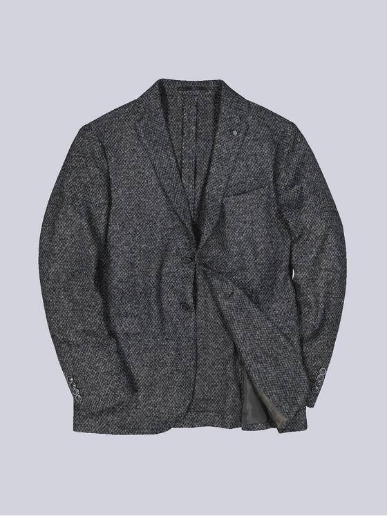 ENGBERS GERMANY Herren Sakko mit Wollanteil Grau 33599
