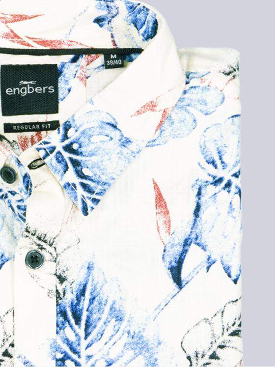 engbers Herren Langarm-Hemd regular Tuerkis 38665