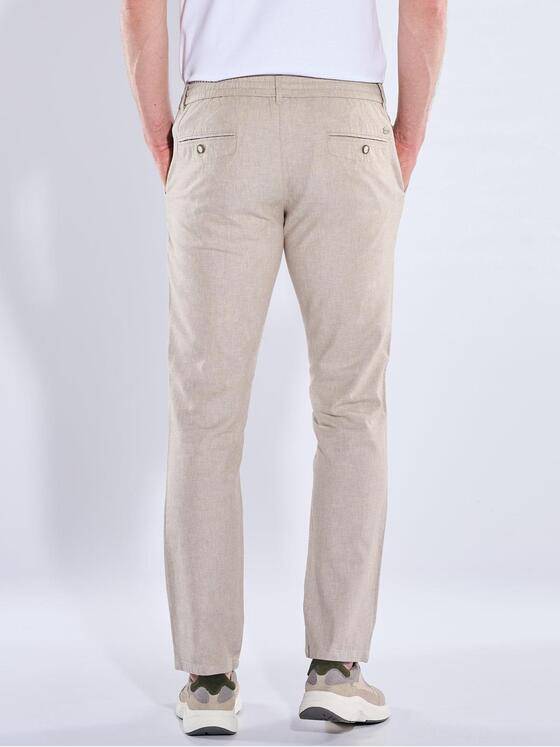 engbers Herren Chino mit Leinenanteil Braunbeige 40395