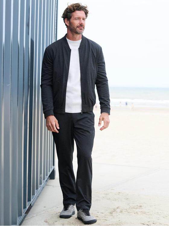 emilio adani Herren Blouson-Sakko Anthrazit 39823