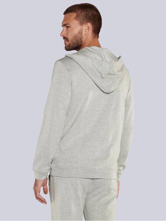 emilio adani Herren Sweatjacke mit Kapuze Grau 36110