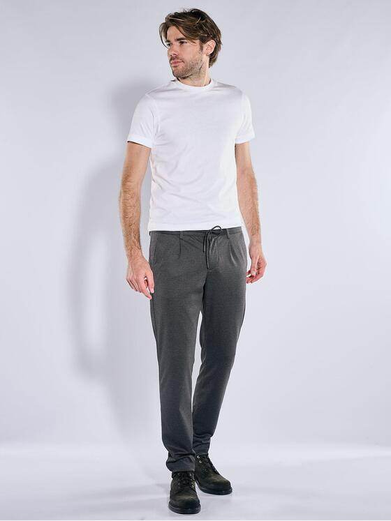 emilio adani Herren Chino mit Stretch-Anteil Dunkelgrau 41197