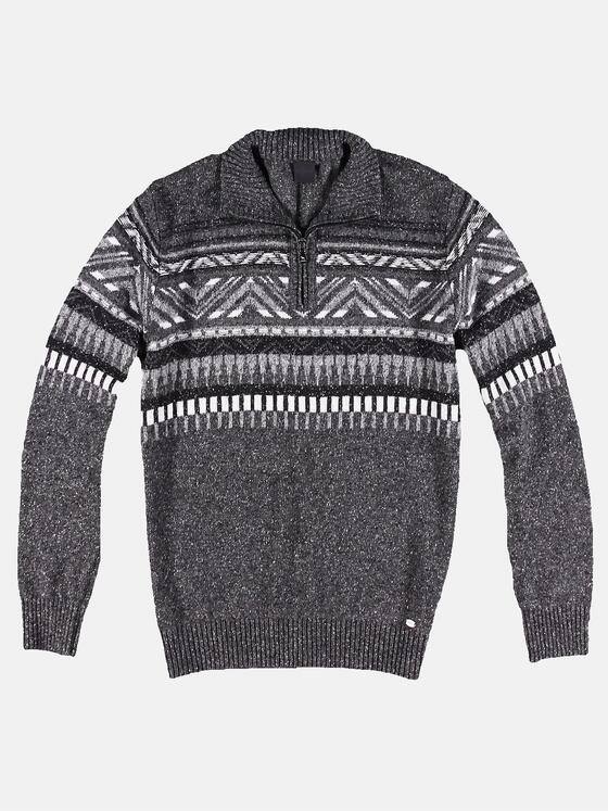 engbers Herren Hochwertiger Norwegerpullover Grau 30928