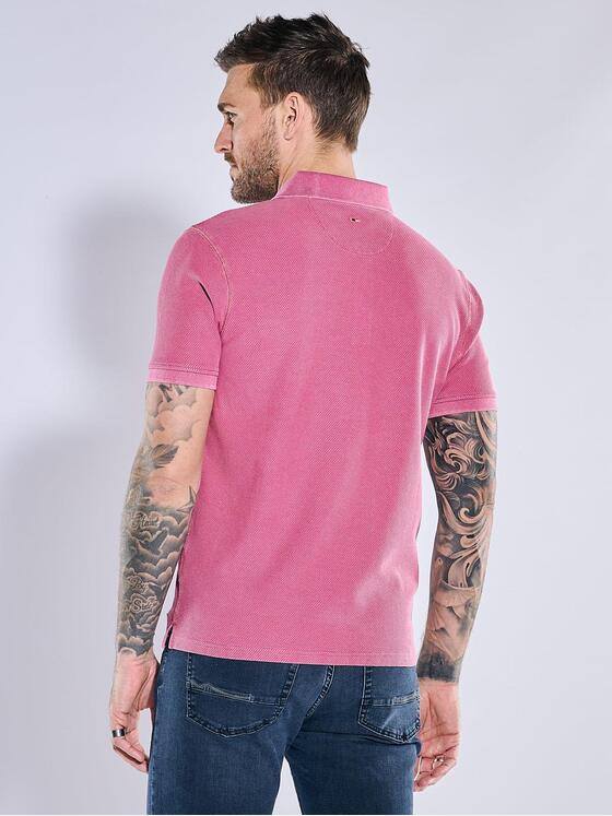emilio adani Herren Polo-Shirt slim fit Violett 38630