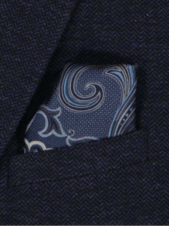 emilio adani Herren Einstecktuch gemustert Blau 33170