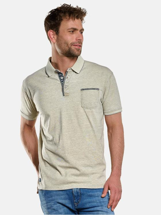 engbers Herren Polo-Shirt gestreift Weiß 33138